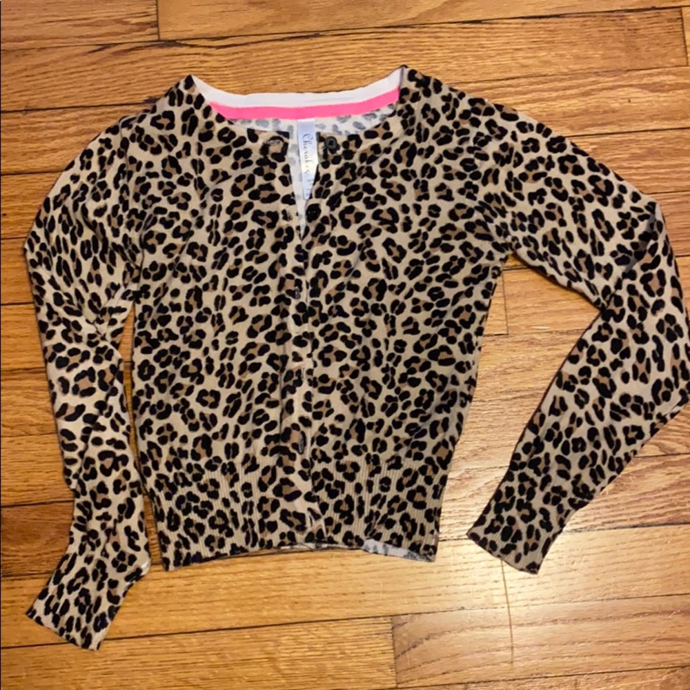 Leopard print cardigan